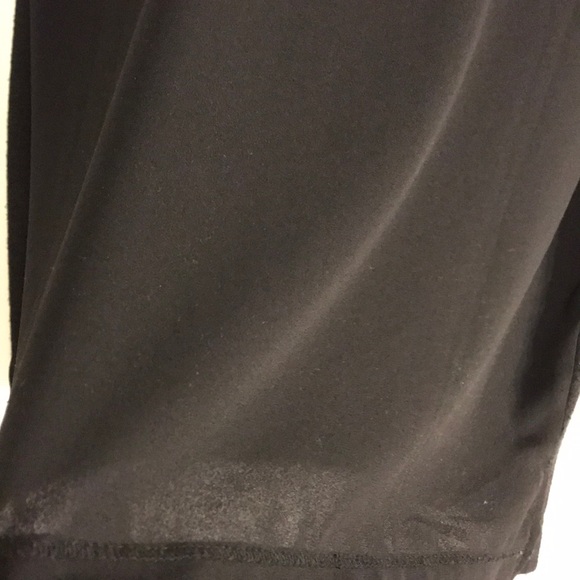 Lou & Grey Sheer + Satin Black Dressy T-shirt sz S - Picture 6 of 6